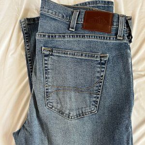 LIKE NEW - Hollister Men's Skinny Fit Jeans Size 36/32 - Washed Navy/Blue